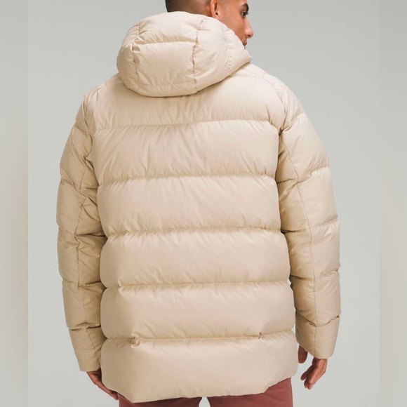 Lululemon Wunder puff jacket trench men’s large tan beige - Picture 3 of 11